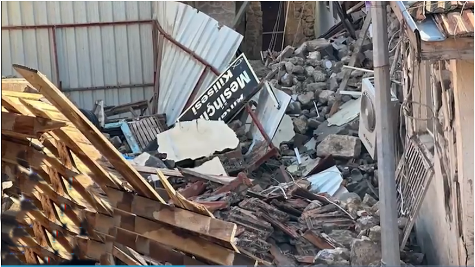 安提基亞基督教會地震後樣貌。（圖／CBN News影片截圖）